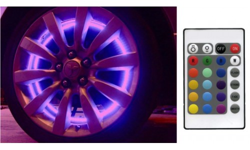 Подсветка колес автомобиля "Auto-led-60x4-rgb SMD 5050" ИК пульт