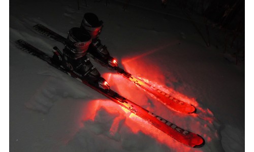 Подсветка лыж одноцветная