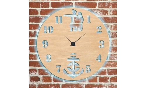 Часы с подсветкой «Моряки №158»