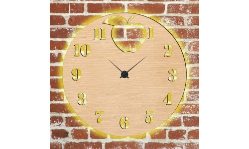Часы с подсветкой «Яблоко №297»