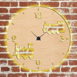 Часы с подсветкой «Паровоз №323»