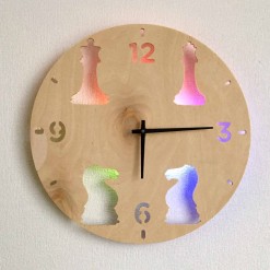 Часы с подсветкой «Шахматы №357»