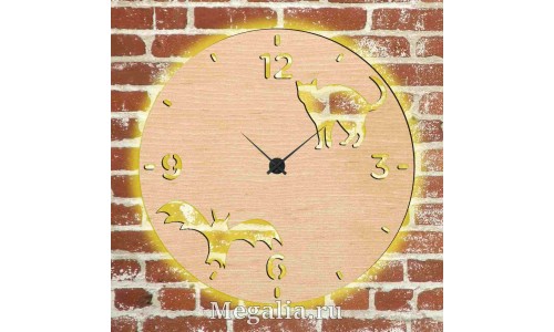 Часы с подсветкой «Животные №417»
