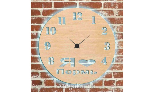 Часы с подсветкой «Пермь №424»