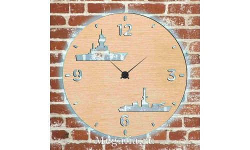 Часы с подсветкой «Корабли №461»
