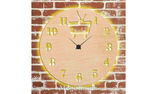 Часы с подсветкой «Телевизор №628»