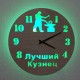 Часы с подсветкой «Кузнец»
