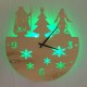 Часы с подсветкой «Дед мороз №858»