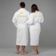 Комплект халатов с вышивкой "Мистер и миссис" (белые)