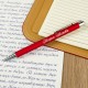 Ручка с гравировкой "Лидер" красная