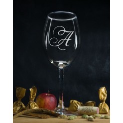 Персональный бокал для вина "Инициал"