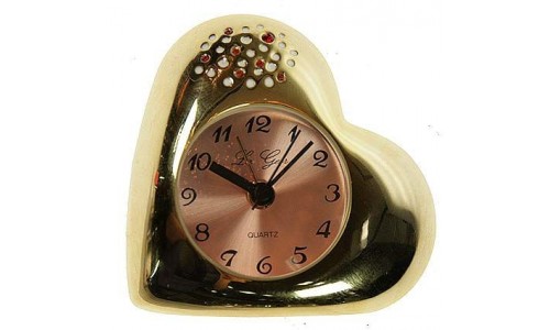 Часы - будильник "Золотое сердце"