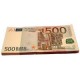 Забавная пачка денег - 500 евро
