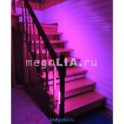 Подсветка лестницы 60 цветов