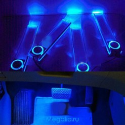 Подсветка салона авто 002 (4 планки) неоновая