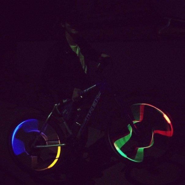 Подсветка на колеса велосипеда 2