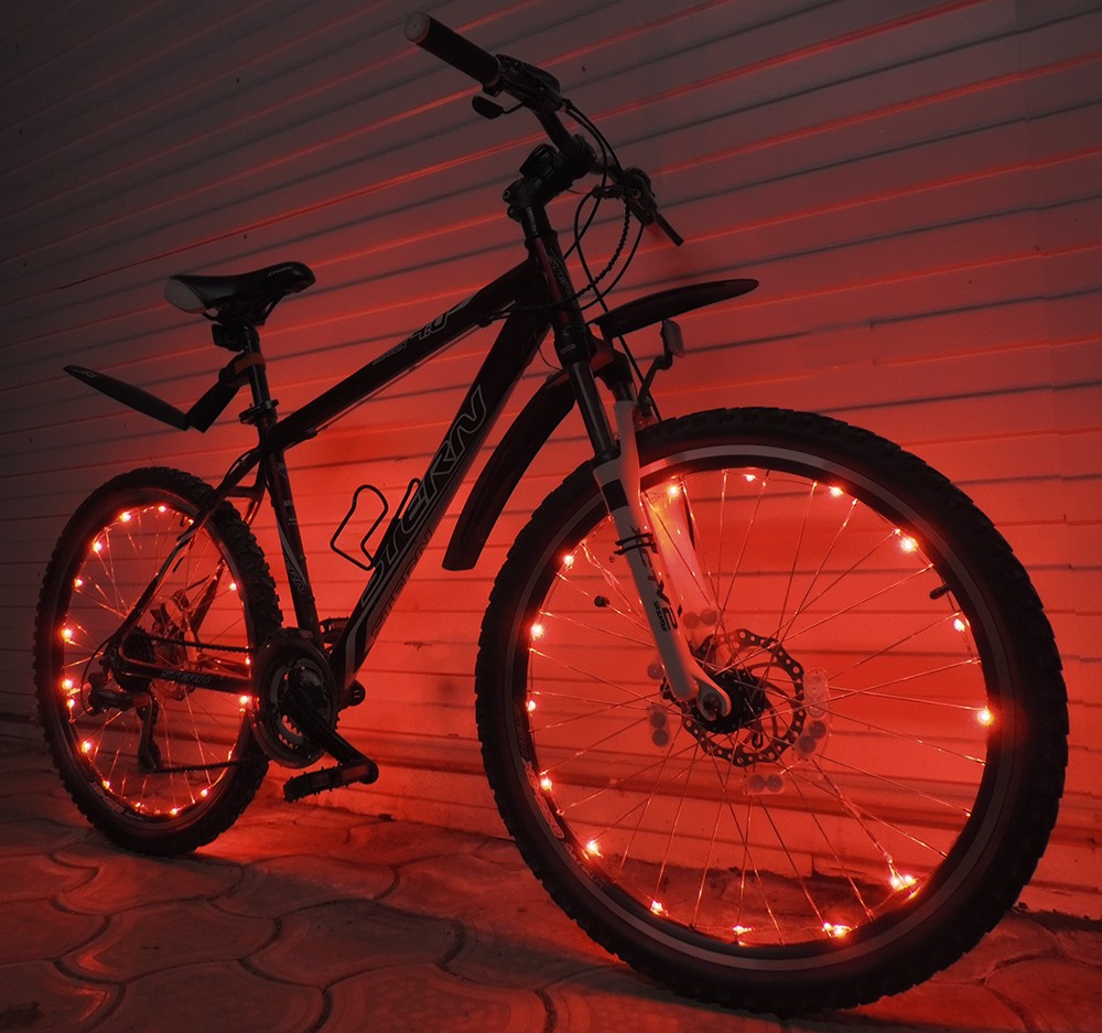 Подсветка для колес велосипеда 128 диодов YQ8003 программируемая